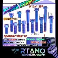 ราคา RTAMO Titanium Gr5 1 25P M10 14 20 100L 16D Drilled Race Head Drilled Safty Wire Fit Brembo M4 32 M50 Srtylema (7923204858)