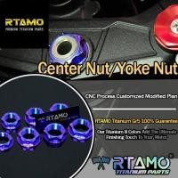 ราคา RTAMO ไทเทเนี่ยม น็อตแผงคอ Yoke Nut S1000RR ZX10R R1 R6 MT09 Gen2 CBF650F14 18 CBR650R 2019 (12055133598)