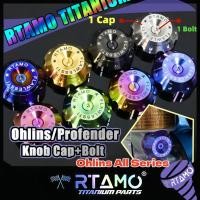 ราคา RTAMO Titanium Gr5 Knob Cap Fit Ohlins For Xmax Forza เม็ดปรับคอมเพสชั่นแต่ง Profender สำหรับ Unit โช๊ค Ohlins Vespa ราคาต่อตัว (22338822670)