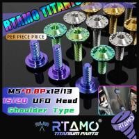 ราคา RTAMO ไทเทเนียม Gr5 M5x12 13 15 20L T25 UFO ไหล่ Bolt สําหรับ Fender Body Bolt (4660723019)