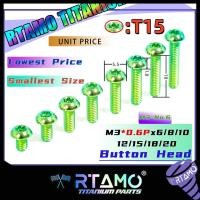 ราคา RTAMO ไทเทเนียม Gr5 M3x6 20L 5 5D T15 Button Head สลักเกลียวปุ่ม (26773566923)