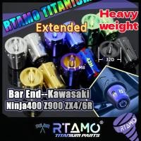 ราคา RTAMO ไทเทเนียม Gr5 Bar End Fit Ninja400 Z400 Z900 ZX4R ZX6R ปลายบาร์ ตุ้มปลายแฮนด์ อุดปลายแฮนด์เลส จุกปลายแฮนด์ Original (24438233743)