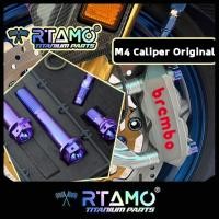 ราคา RTAMO ชุดแต่ง ไทเทเนี่ยมแท้ Gr5 Forza Xmax ปั้ม Brembo M4 M4 32 ปั้ม M50 Stylema 484 GP4 RX RB 100 108 ปั้ม Titanium Bolt (13397841050)