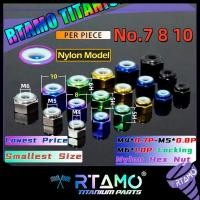 ราคา RTAMO ไทเทเนียม M4 M5 M6 เบอร์7 8 10 Nylon Lock น็อตตัวเมีย ราคาต่อตัว Hex Flange Nut (11348508142)