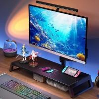 ราคา ชั้นวางโน้ตบุ๊ค ที่วางคอมพิวเตอร์ ชั้นวางคอมพิวเตอร์ ที่วางจอคอม สำหรับทำงาน เรียนออนไลน์ โต๊ะวางคอม จัดเก็บของ (29728233935)