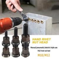 ราคา ชุดยิงรีเวทนัทด้วยมือหรือสว่าน เครื่องยิงรีเวทนัท พร้อมรีเวทนัทและน็อต ขนาด M10 M12 จัดส่งท้องถิ่น (27333517661)