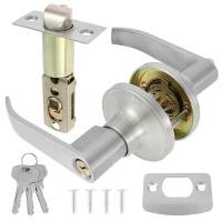 ราคา ลูกบิดประตูก้านโยก สแตนเลสแท้ทั้งชิ้น ไส้ทองเหลืองเ กุญแจทองเหลือง ลูกบิดก้านโยกเขาควาย มือจับก้านโยก มือจับประตู (20660897782)