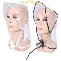 ราคา YOUYO PVC Hood Rain Hat สำหรับกิจกรรมกลางแจ้งและวันที่มีฝนตก ทำจาก PVC กันสาดชัดเจน ช่วยให้ผมแห้งเร็ว (57850779763)