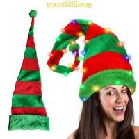 ราคา หมวกคริสต์มาสมีไฟสว่าง YOUYO ธีม Santa Helper และ Leprechaun อุปกรณ์สวมใส่ตกแต่งเทศกาล (55051292841)