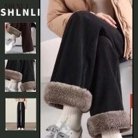 ราคา กางเกงเอวสูงขากว้างสำหรับฤดูใบไม้ร่วงและฤดูหนาว สวมใส่สบาย อุ่นและดูลดน้ำหนัก (50450847831)