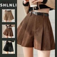 ราคา กระโปรง A line เอวสูง ผ้าลูกฟูก สำหรับฤดูใบไม้ร่วงและฤดูหนาว กระโปรงทรงสแลน multipurpose ไม่มีเข็มขัด (45201540611)