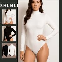 ราคา สเวตเตอร์คอวีแขนยาวสำหรับฤดูเย็นถึงหนาว ผู้หญิง ยืดหยุ่น สีทึบ สวมใส่ง่าย (42760413645)