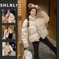 ราคา แจ็คเก็ตสตรีแบบญี่ปุ่น ลายดอกไม้ สั้นและหลวม สำหรับฤดูหนาว (46050297621)