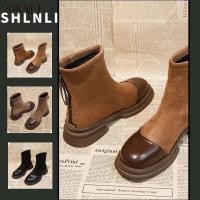 ราคา รองเท้าสตรีสไตล์เกาหลีย้อนยุค สูงรอบนิ้วเท้า สำหรับฤดูใบไม้ร่วงและฤดูหนาว (45101880003)