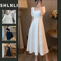 ราคา ชุดย้อนยุคฝรั่งเศส สไตล์เฮปเบิร์น สำหรับผู้หญิง แขนยาว กระโปรงยาว คอปก ดีไซน์ชิค ใส่ได้หลายโอกาสในฤดูร้อน (41265095159)