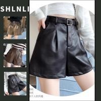 ราคา กางเกงขาสั้นผู้หญิงเอวสูงสไตล์เกาหลี สวมใส่ง่าย เหมาะสำหรับฤดูฝนถึงฤดูหนาว ทำจากหนัง PU กระชับสัดส่วน (40776808719)