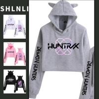 ราคา ฮู้ดี้และครอปท้อปสำหรับฤดูใบไม้ร่วง ดีไซน์ K Pop พร้อมหูแมว สไตล์แฟชั่นเสื้อแขนยาวสำหรับผู้หญิง (40662060494)