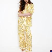 ราคา เสื้อผ้าผู้หญิง 2025 กางเกงขายาวผ้าลินินแฟชั่นสไตล์อเมริกันยุโรปสไตล์ใหม่ (28583829374)