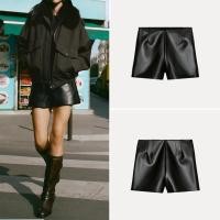 ราคา เสื้อผ้าผู้หญิงสไตล์ยุโรปและอเมริกันปี 2025 วัสดุหนังเทียม พร้อมกางเกงขาสั้นเอวสูง ดูดีในทุกโอกาส (53401964299)