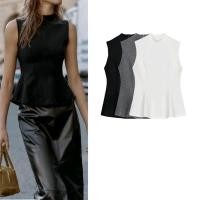 ราคา ชุดลำลองสำหรับผู้หญิง ฤดูใบไม้ร่วงและหนาว เสื้อครึ่งคอเต่าแขนกุด พร้อมกระโปรงกลางเข่า (43926265619)