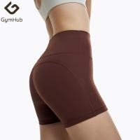 ราคา GymHub กางเกงโยคะขาสั้นเอวสูง กระชับสะโพก เหมาะสำหรับวิ่ง ออกกำลังกาย และปั่นจักรยาน กางเกงโยคะสามส่วน (43618146802)