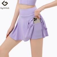 ราคา GymHub กระโปรงสั้นเล่นแบดมินตัน กันโป๊ มีซับใน กระโปรงเทนนิส ผ้าออกกำลังกายแห้งเร็ว (29541360582)