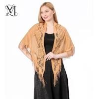 ราคา Lovosme สีทึบเย็บปักถักร้อยสามเหลี่ยมผ้าพันคอลูกไม้พู่ผ้าคลุมไหล่ผ้าพันคอแฟชั่น Hollow Out งานแต่งงานเจ้าสาวผ้าคลุมไหล่ Wraps (29981274768)