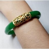 ราคา กำไลเจ้าพี่ หินสีหยกเขียว เขียวจักรพรรดิ์ พรีเมี่ยม หินมงคล ขนาด วงใน 6 ซ ม (26927301276)