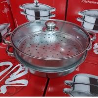 ราคา หม้อนึ่งอเนกประสงค์ PF TS275 หม้อนึ่งสแตนเลส 2ชั้น ขนาด28cm หม้อต้ม หม้อชาบู พร้อมฝากระจกใส (22645219142)