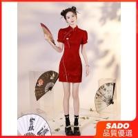 ราคา ชุดจีนสีแดงสำหรับงานหมั้น ออกแบบใหม่ให้ทันสมัย (44070259886)