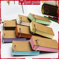 ราคา WIN 50Seets Unlined Index Card พร้อม Binder Rings Revision Card Punched Notecard (48550033289)
