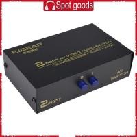 ราคา WIN 2 พอร์ต AV RCA สวิตช์ 2 ใน 1 ออกกล่องเลือกวิดีโอคอมโพสิต LR สําหรับเครื่องเล่น DVD (57801159466)