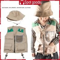 ราคา WIN Outdoor Explorer Kit สำหรับเด็กเล่นสนุกด้วยการแต่งตัวเป็นนักสำรวจซาฟารี เสื้อกั๊กและหมวก (52800089747)