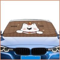 ราคา ฝาครอบกระจกหน้ารถสําหรับหิมะ 77x36 นิ้วกันน้ําน่ารักการ์ตูน Auto Sunshade ฝาครอบกระจกหน้ารถผ้าห่มหน้าต่างสําหรับ ayendsth (47152312626)