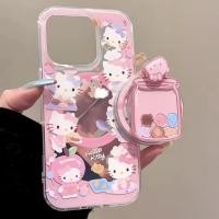 ราคา IPhone17promax เคสโทรศัพท์แม่เหล็ก Apple 16 15 14 13 เคสโทรศัพท์แมวคิตตี้สีชมพูพร้อมขาตั้ง (28291627200)