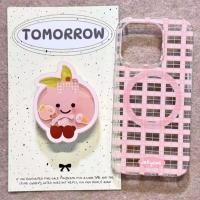 ราคา Apple 17 16 เคสโทรศัพท์โปร่งใส iPhone14promax เคสนิ่มกันกระแทกพร้อมขาตั้ง iPhone 7P 8P เคสโทรศัพท์สีชมพู (42222077652)