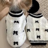 ราคา เสื้อผ้าแมวสําหรับลูกแมว Bowknot ชุดสุนัขสัตว์เลี้ยงเสื้อกั๊กฤดูหนาวเสื้อสุนัขถักแมวเสื้อกันหนาวสัตว์เลี้ยงที่อบอุ่น Terno เสื้อผ้า Yorkshire (58050020163)