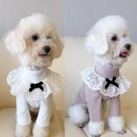 ราคา ฤดูใบไม้ร่วงฤดูหนาวสุนัขแมวเสื้อลูกไม้ลูกสุนัขเสื้อผ้าคอเต่า Shih Tzu ชุดสัตว์เลี้ยงที่อบอุ่นฐานเสื้อ Yorkshire Chihua (42714790631)