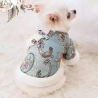 ราคา จีนปีใหม่แมวเครื่องแต่งกายฤดูหนาวสุนัขรสสูทอบอุ่นอึซูเสื้อผ้าสําหรับสุนัขหญิงจีนลูกสุนัขชุดเทศกาลสัตว์เลี้ยง กี่เพ้า (53252441547)