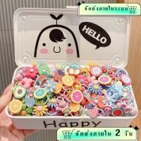 ราคา 100 ชิ้น เซ็ตผลไม้สัตว์ Candy สี Hairbands สําหรับเด็กผู้หญิงการ์ตูนน่ารักทนทาน Scrunchies อุปกรณ์เสริมผม (28237469023)