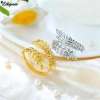 ราคา LIKGRET แหวนไทเทเนียม Golden Wheat เลือกขนาดได้ เครื่องประดับหรูหรา ไม่ดำสนิม (29137232730)