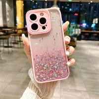 ราคา เคสนิ่ม หรูหรา สําหรับ iPhone 15 14 Pro Max 14 Plus เคสกันกระแทก ใส กลิตเตอร์ วิบวับ (20993931558)
