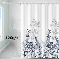 ราคา 120 กรัม ผ้าม่านโพลีเอสเตอร์ แบบหนา กันน้ํา ป้องกันเชื้อรา สําหรับกั้นห้องอาบน้ํา (22187314534)