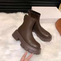 ราคา รองเท้าบูทมาร์ตินส้นสูงข้อเท้า สำหรับผู้หญิง สไตล์ใหม่ เพิ่มความสูง (44167312699)