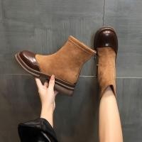 ราคา รองเท้าบูทสั้นมาร์ติน ส้นหนาสไตล์ใหม่ (43819049341)