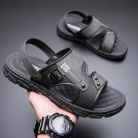 ราคา ฤดูร้อนใหม่สไตล์หนา พื้นรองเท้า รองเท้าชายหาดผู้ชายรองเท้าแตะแบบใช้คู่กลางแจ้ง (41918547609)