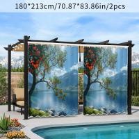 ราคา ม่านผ้ากันน้ําต้นไม้ผลไม้สดสําหรับศาลากลางแจ้ง (41958716918)