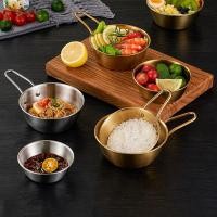 ราคา ชามเกาหลีสแตนเลส ชามเกาหลีมีหูจับ ถ้วยมักกอลลี ชามเกาหลีสีทอง ชามมักกอลลี ถ้วยชามเกาหลี2สี3 ขนาด (52052561072)