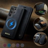 ราคา ปลอกชาร์จไร้สายแม่เหล็กสําหรับ Samsung Galaxy S22 Ultra S22Ultra GalaxyS22Ultra Flip Matte หนังเคสโทรศัพท์กันกระแทกช่องเสียบการ์ดวงเล็บกรณีปกหลัง (44062451037)