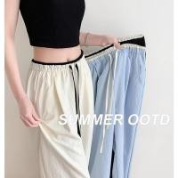 ราคา มีให้เลือก 3 สี ผู้หญิงกางเกงลำลอง กางเกงเอวสูง มีกระเป๋าข้างทรงy2k ระบายอากาศดี ไม่ร้อน กางเกงสาวอวบใส่สบาย (42707394893)